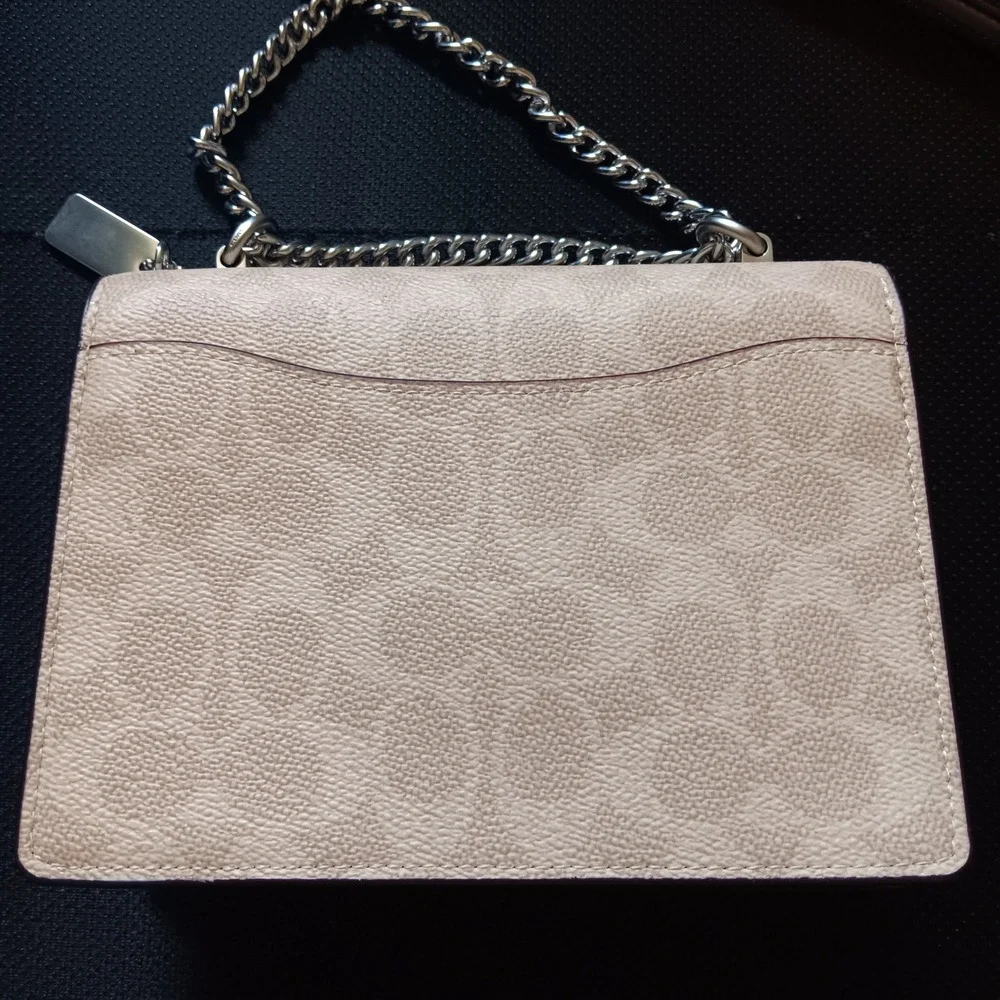 COACH KLARE Mini Crossbody Bag In Signature Canvas Sand/Taupe